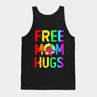 Free Mom Hugs Gay Pride Lgbt Daisy Rainbow Flower Mother Day Tank Top